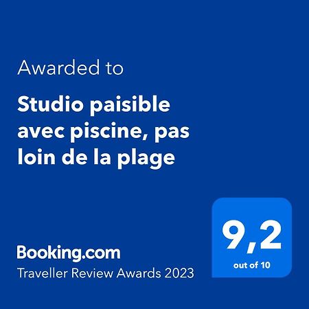 Studio Paisible Avec Piscine, Pas Loin De La Plage La Trinite Ngoại thất bức ảnh